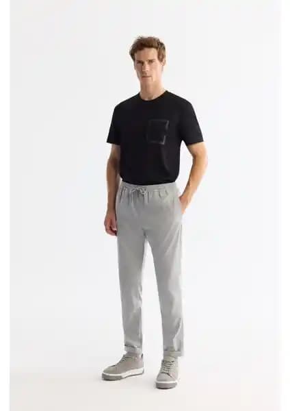 AVVA Erkek Gri Beli Lastikli Bağcıklı Duble Paça Jogger Pantolon İncelemesi