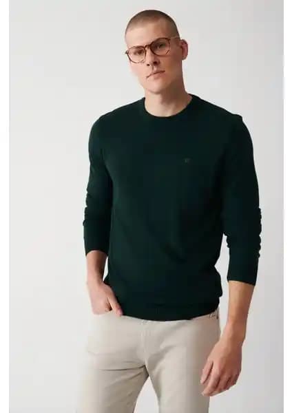 AVVA Erkek Yeşil Bisiklet Yaka Tüylenmeyen Triko Kazak İnceleme ve Kullanım Önerileri