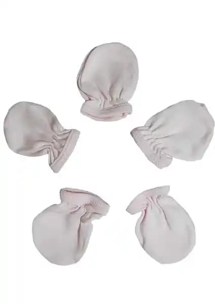 Baby Bakkal 5 Çift Lastikli Pamuklu Bebek Eldiveni Güvenli ve Doğal Malzemelerle Üretilmiştir