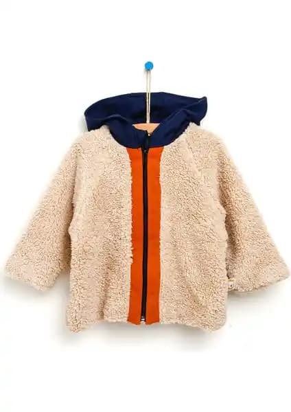 Bebbek Ice Age Is Cool Kapüşonlu Micro Kapitone Detaylı Bebek Hırkası Kış İçin Şık ve Sıcak Tutucu Tasarım