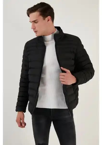 Buratti Erkek Dik Yaka Fermuarlı Cepli Slim Fit Şişme Mont Özellikleri ve Kullanım Alanları