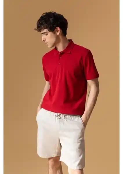 DeFacto Regular Fit Polo Tişört Erkek Günlük ve Spor Kullanımına Uygun