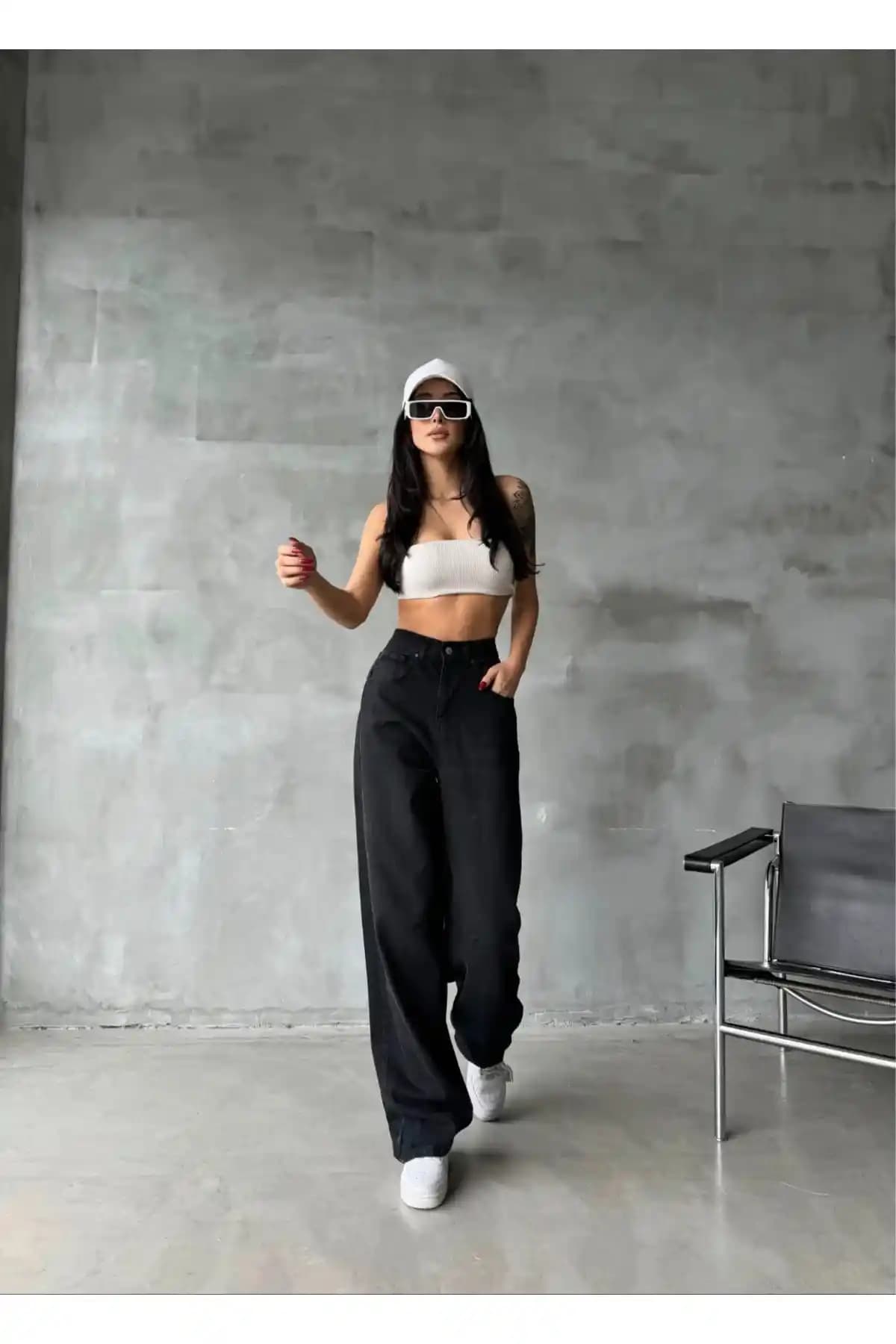 Denikk Trend Unisex Bol Paça Denim Pantolon Modern ve Sürdürülebilir Tasarım