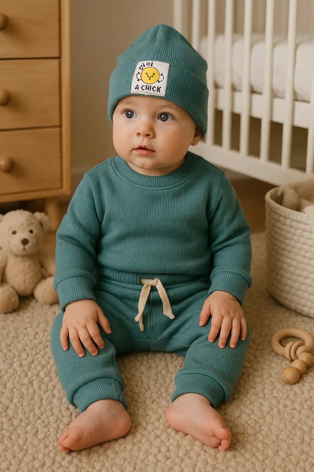 EFU BABY 3'lü Kaşkorse Bebek Takımı Sürdürülebilir ve Rahat Tasarım