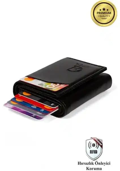 Erkek Siyah Mekanizmalı ve Otomatik Deri Cüzdan Karşılaştırması