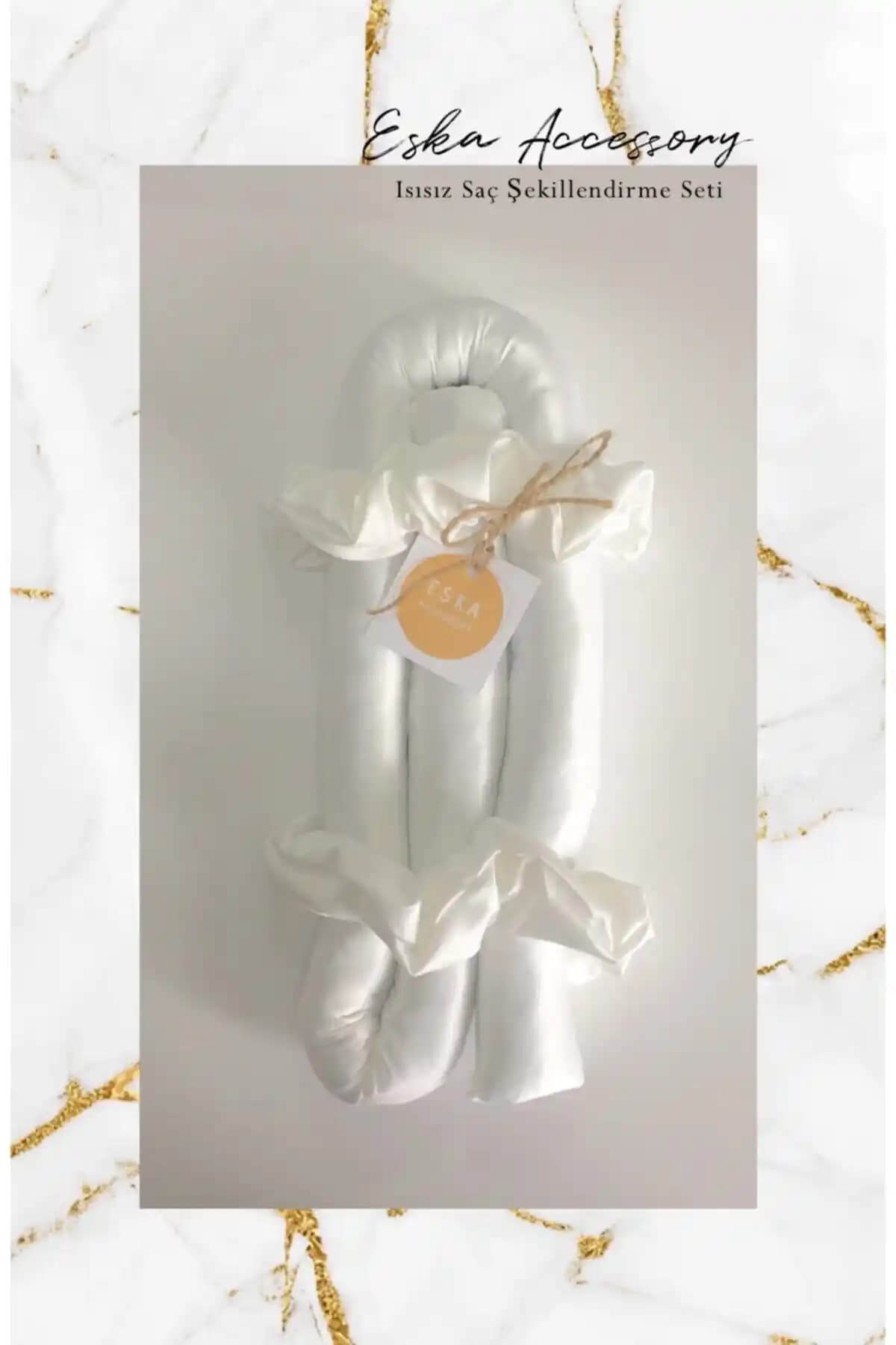 Eska Beyaz Isısız Saç Şekillendirme Seti: Doğal ve Zararsız Saç Dalgalanma Çözümü