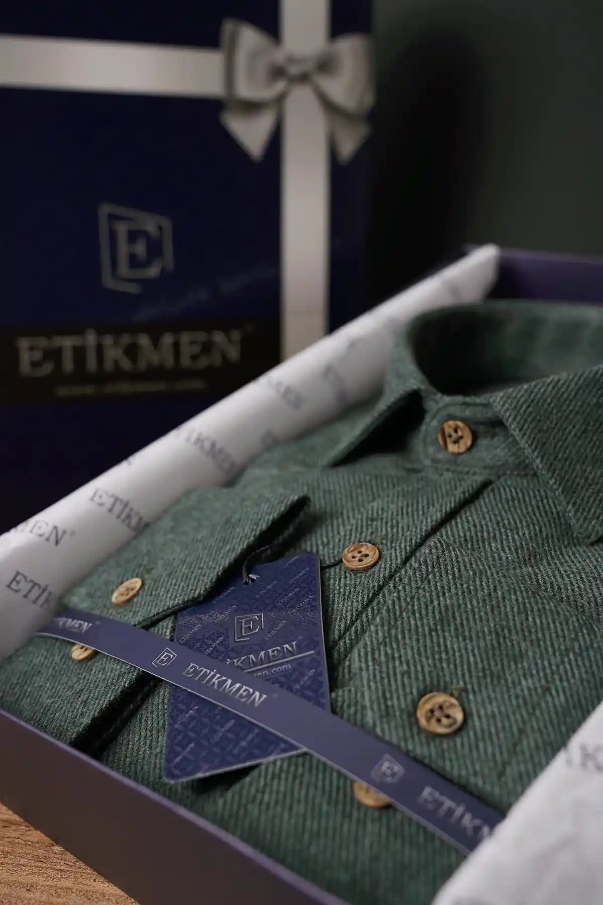 Etikmen Koyu Yeşil Slim Fit Erkek Gömlek Detaylı İnceleme ve Özellikleri