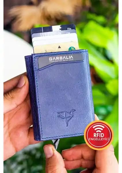 Garbalia Bryant Crazy Deri Mekanizmalı Kartlık Cüzdan Şık ve Dayanıklı Tasarım