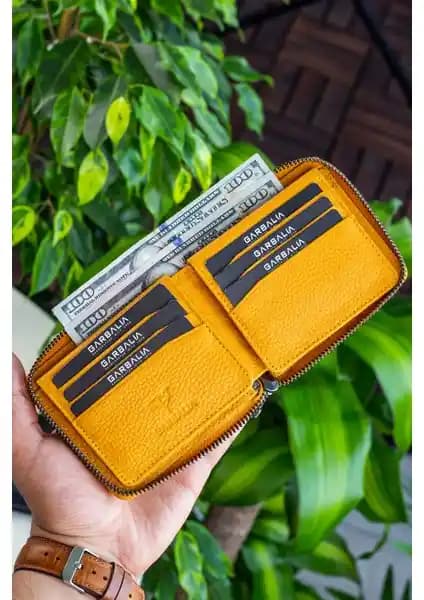 Garbalia Carole Deri Fermuar Kilitli Cüzdan: Şık ve Fonksiyonel Günlük Kullanım Ürünü