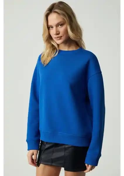 Grimelange VANELTINA Kadın Organik Pamuklu Polar Sweatshirt Konfor ve Şıklık Sunar