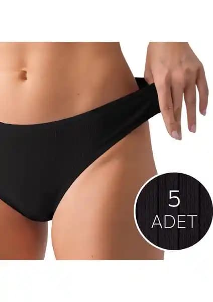 Happyfox Pamuklu Kadın Fitilli Slip Külot Seti Günlük Rahatlık ve Kalite Sunar