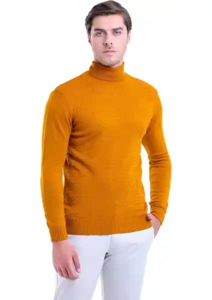 Hatemoğlu Erkek Safran Desenli Balıkçı Yaka Regular Fit Triko Kazak Özellikleri ve Kullanım Avantajları