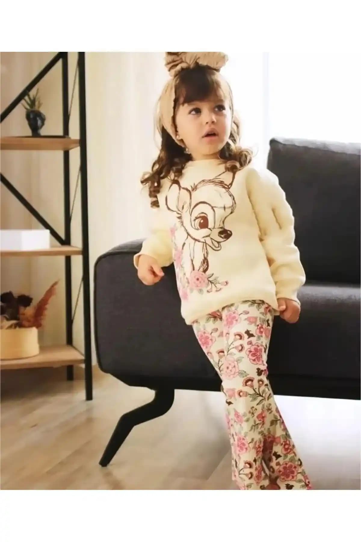 Junior LittlePoffy Geyik Desenli Kız Çocuk İkili Takım İnceleme ve Kullanım Rehberi