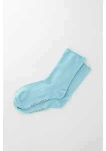 Katia & Bony Kadın Mavi Modal Lastiksiz Soket Çorap İnce ve Rahat Tasarım