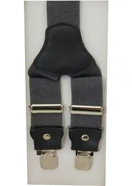 Kemer Dünyası Metal Klipsli Lüx Pantolon Askısı Gri: Şık ve Dayanıklı Tasarım Özellikleri