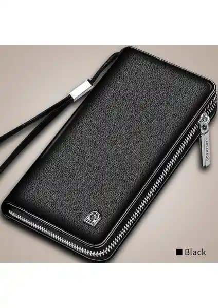 Laorentou Milano Hakiki Deri Erkek Cüzdanı Şıklık ve İşlevselliğin Birleşimi