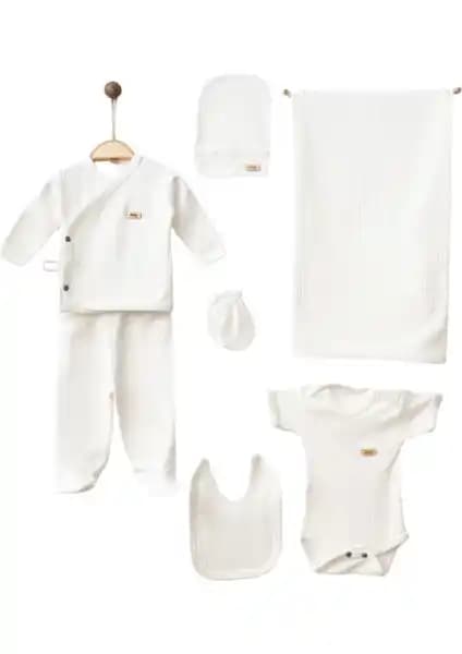 Maxhilda Bebek 7 Parça Hastane Çıkışı Zıbın Seti Yüksek Kalite ve Konfor Sağlar