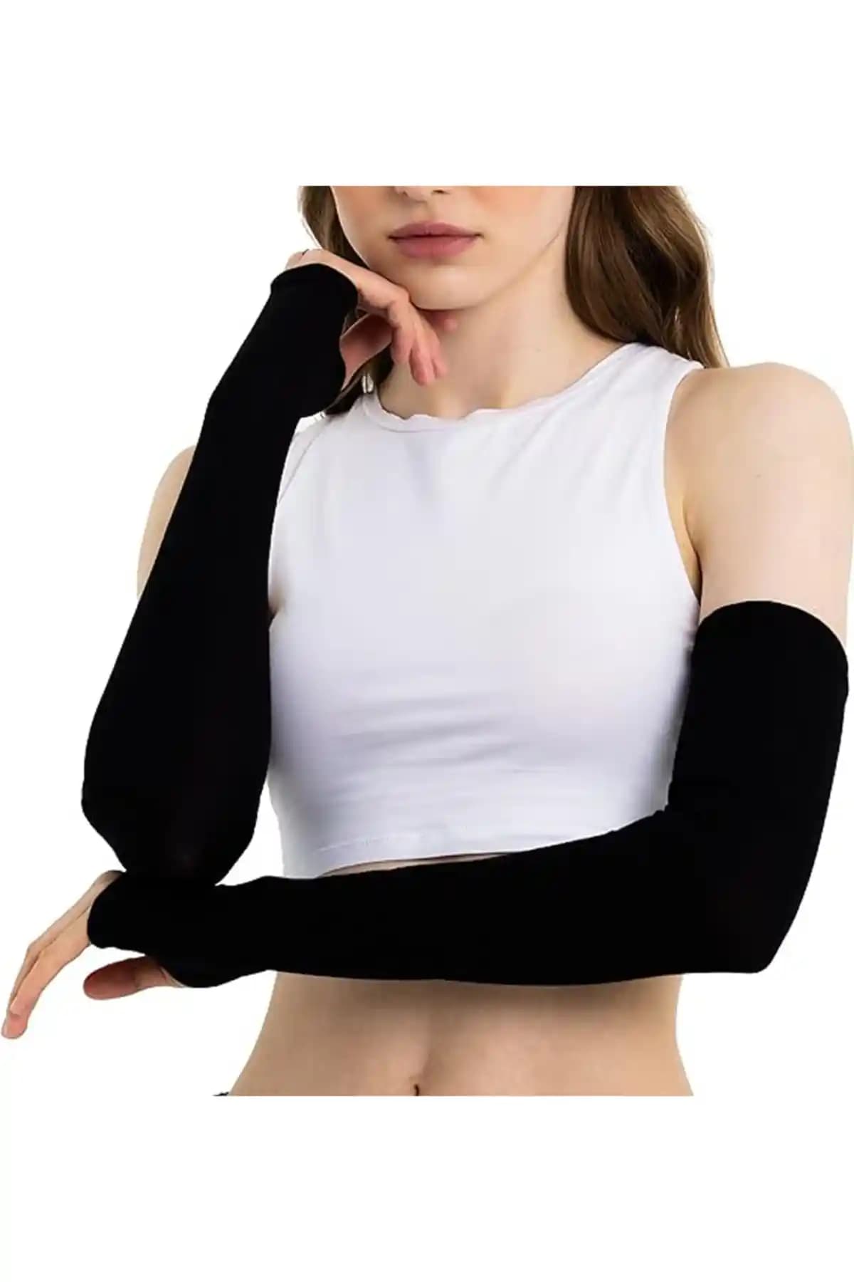 NAKISCI 45 Cm Uzun Siyah Sandy Kumaş Yüksek Kalite Esnek Kolluk Detaylı İnceleme