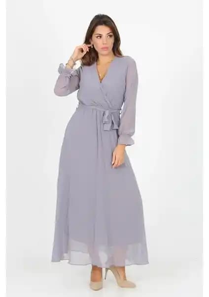 Neşeli Butik'in Uzun Şifon Elbisesi: Şık ve Zarif Tasarım Özellikleri