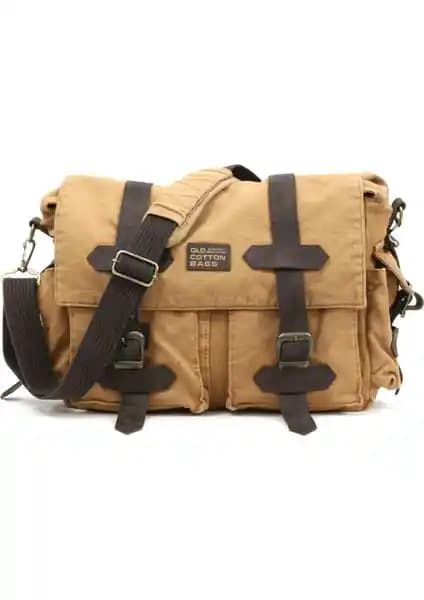 Old Cotton Cargo 7156 Kanvas Vintage Postacı Omuz Çanta İncelemesi ve Özellikleri