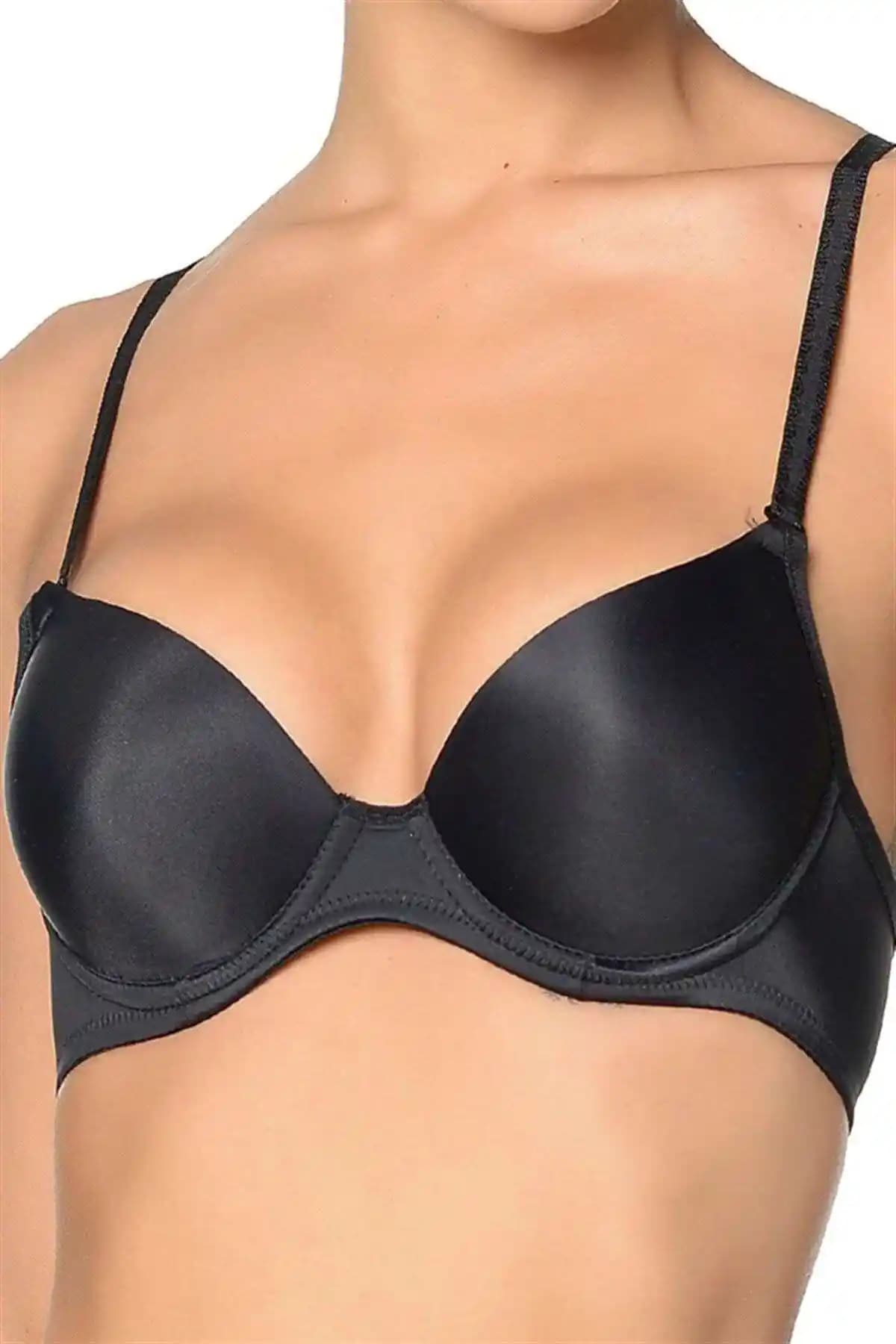 Orkide Dolgusuz Sütyen Siyah Renkli Şık ve Rahat Günlük İç Giyim Seçeneği