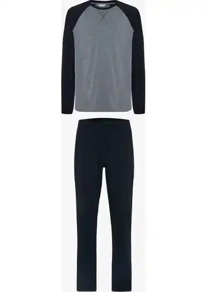 Penti Lacivert Erkek Uzun Kollu Pijama Takımı: Rahatlık ve Şıklığın Birleşimi