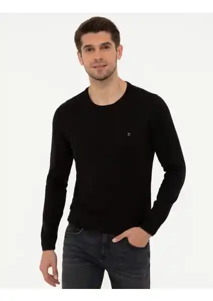 Pierre Cardin Erkek Siyah Slim Fit Bisiklet Yaka Basic Triko Kazak İnceleme ve Kullanıcı Yorumları