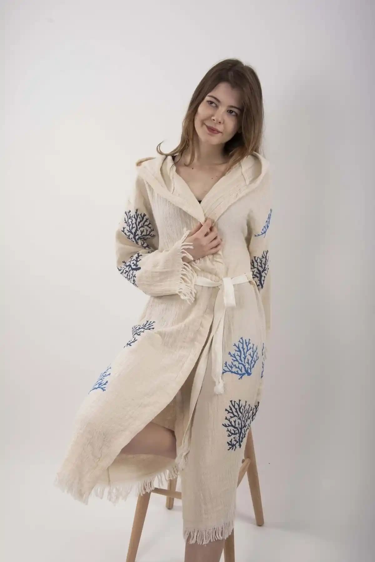 REİNA TEKS Unisex Pamuklu Plaj Kimono ve Pareo Yazlık Şıklık ve Konfor Sunar