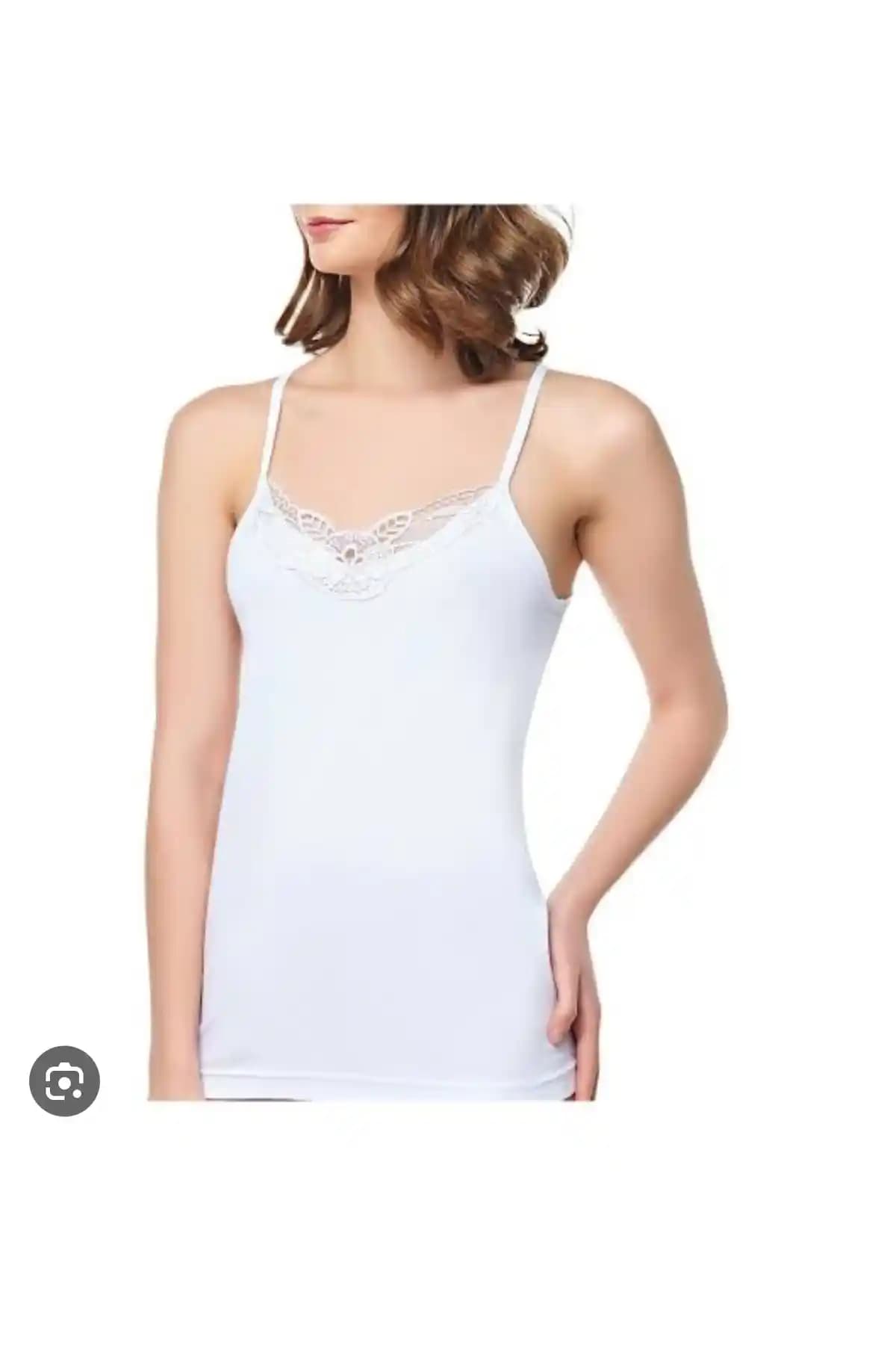 Seher Yılzı İnce Askılı Güpürlü Atlet: Şıklık ve Konfor Sunan Günlük İç Giyim Parçası