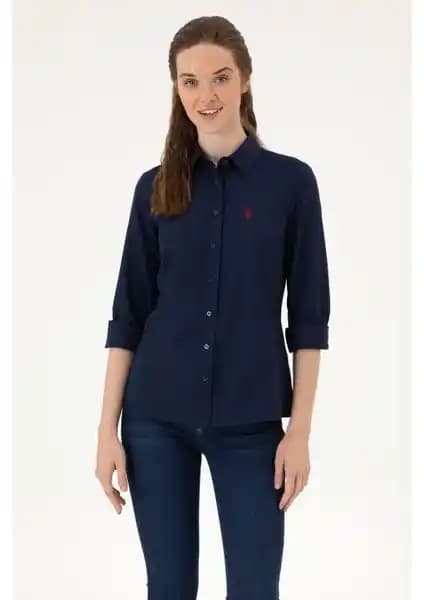 U.S. Polo Assn. Kadın Lacivert Gömlek: Şıklık ve Fonksiyonellik Bir Arada