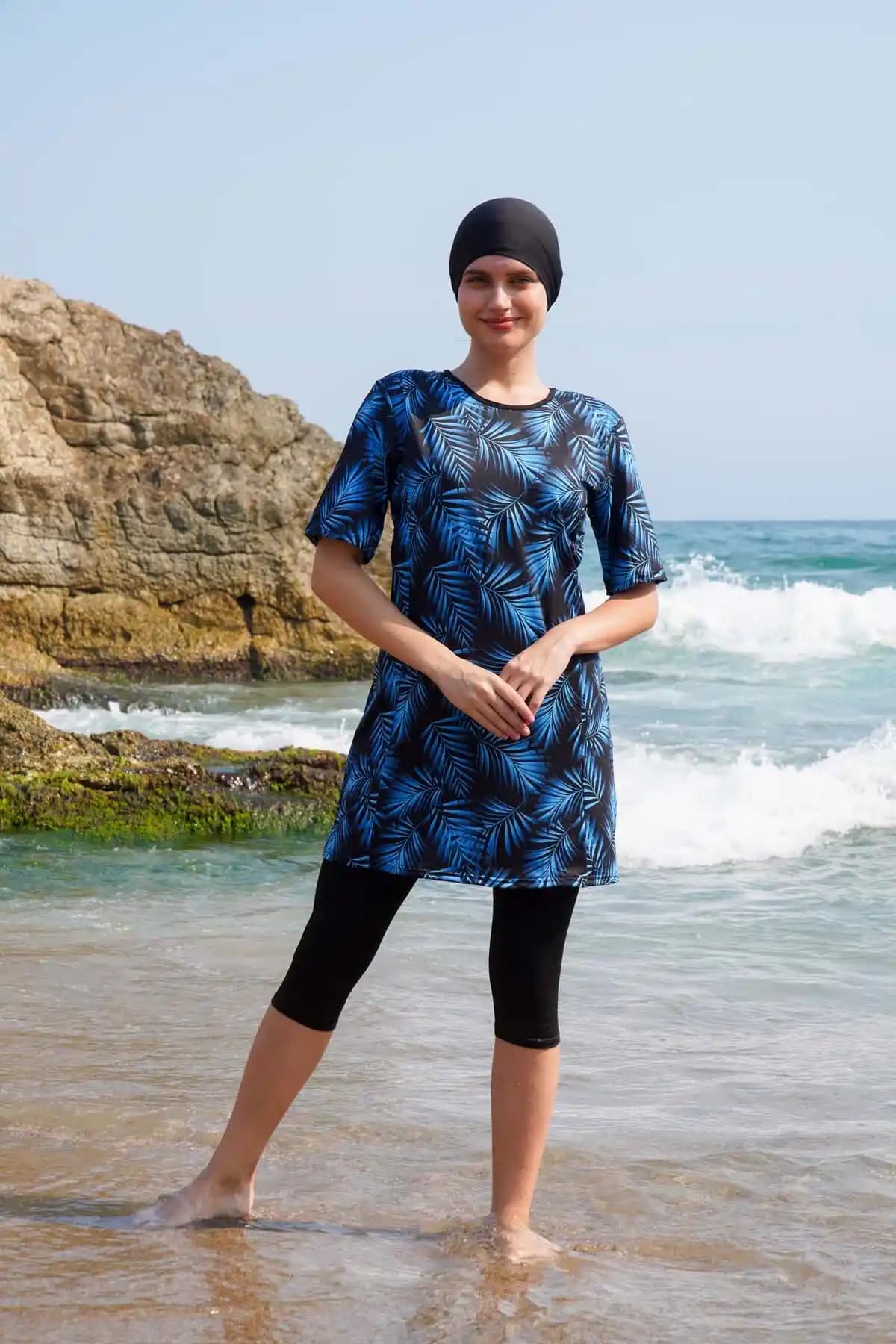 Vawensea Kadın Yarım Kol Tesettür Mayo: Şık ve Konforlu Tasarım Özellikleri