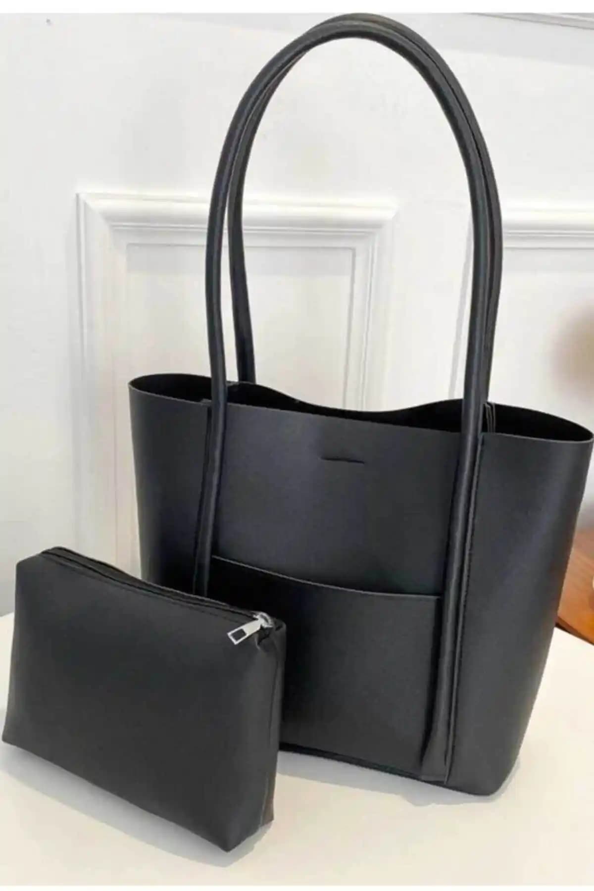 Woys Bags Siyah Yavrulu Omuz Çantası Günlük Kullanım İçin Şık ve Dayanıklı Tasarım