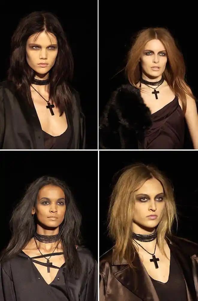 Tom Ford 2002 Sonbahar Kadın Estetiğinin Erkek Modasındaki Avant-Garde ve Gotik Yansımaları