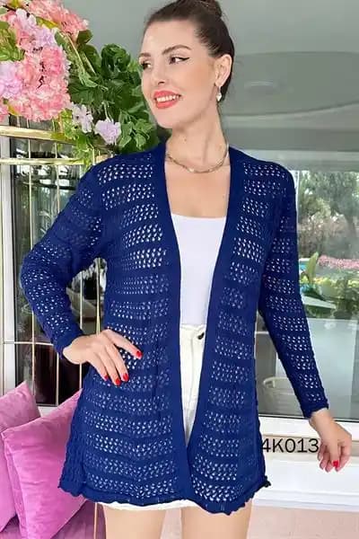 Ajurlu Triko Hırka Modada Şıklık ve Konforun Güçlü Buluşması