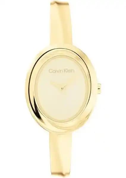 Calvin Klein CK25100056 Kadın Şık ve Zarif Altın Renkli Kol Saati 75-90 karakter