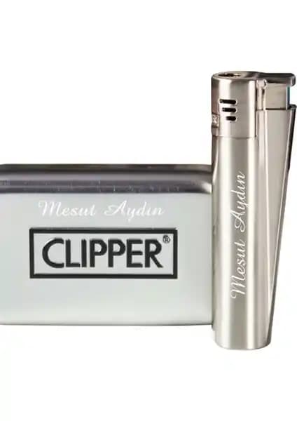 Clipper Pürmüz Alevli Metal Çakmak: Şık ve Dayanıklı Kişiselleştirilebilir Tasarım