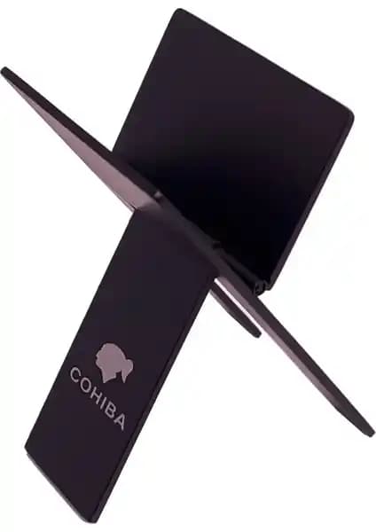 Cohiba Siyah Katlanabilir Çelik Puro Standı Modern Tasarımıyla Dayanıklılığı Bir Arada Sunar