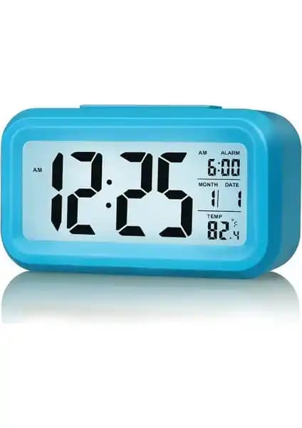 Diwu Optik Masaüstü Saat Takvim Termometre Mavi: Çok Fonksiyonlu ve Şık Masaüstü Cihazı