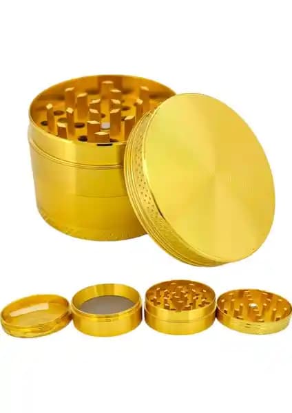 Efotech Grinder 4 Kat Herbal Baharat Öğütücü: Dayanıklı ve Şık Mutfak Gereci