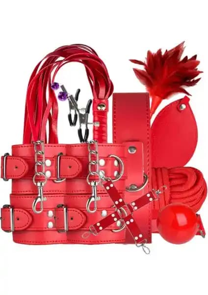 Etsmagaza Fantasy Series 7'li Pozisyon Seti Kırmızı Yetişkin Eğlencesi ve Güvenli Kullanım