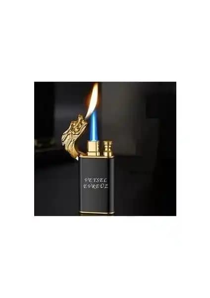 Evreüz Kişiye Özel Ejderha Figürlü Çift Alev Çakmak Estetik ve Fonksiyonellik Sunar