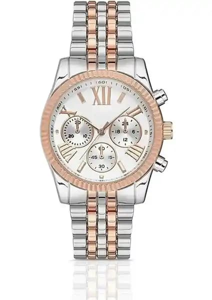 Güncel Vitrin Paslanmaz Çelik Kadın Saati Rodyum Kaplama ve Su Dayanıklılığıyla