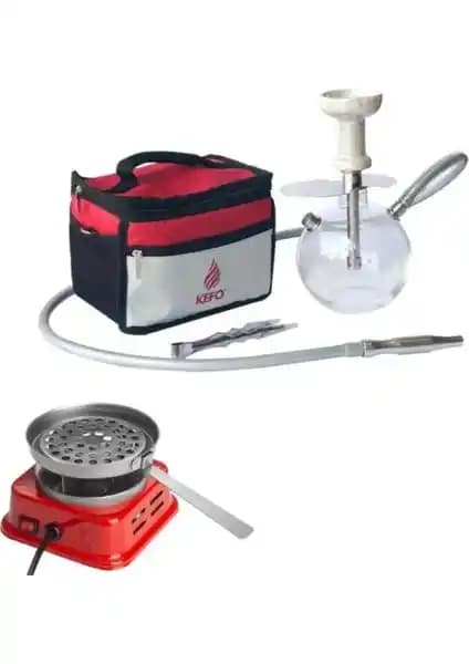 Kefo Bombus Çantalı Nargile Takımı ve Mini Elektrikli Ocak ile Yenilikçi İçim Deneyimi