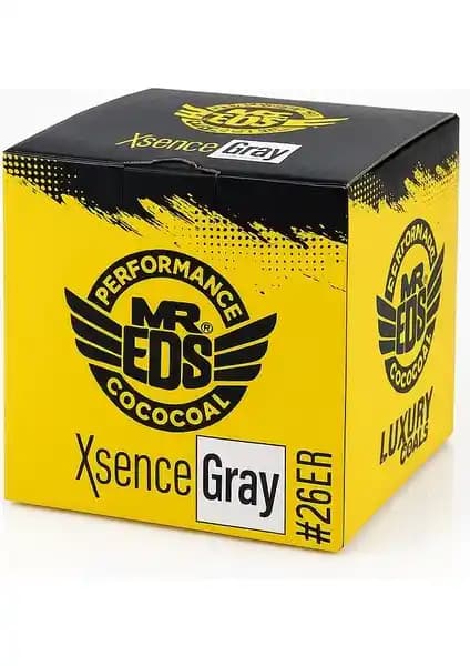 Mr. Eds Xsence Grey #26 Nargile Kömürü Uzun Yanma ve Düşük Kül Özellikleriyle Üstün Performans
