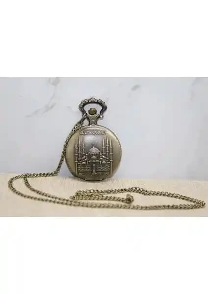 Norino Sultanahmet Temalı Zincirli Köstekli Saat: Nostaljik ve Şık Koleksiyon Parçası