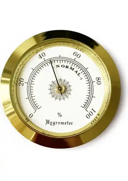 OEM Analog Higrometre Nem Ölçer Puro ve Humidorlar İçin Şık ve Hassas Ölçüm Cihazı