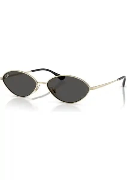 Ray-Ban Rb 3757 921387 56 Unisex Metal Oval Güneş Gözlüğü Şıklık ve Koruma Sağlar