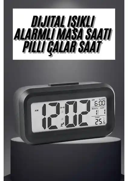 Teknodayım Gece Dijital Masa Saati: Modern Tasarım ve Çok Fonksiyonlu Kullanım