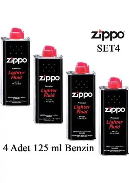 Zippo Çakmak Benzini 4 Adet Paketi Güvenilir ve Ekonomik Çakmak Yakıtı Seçeneği
