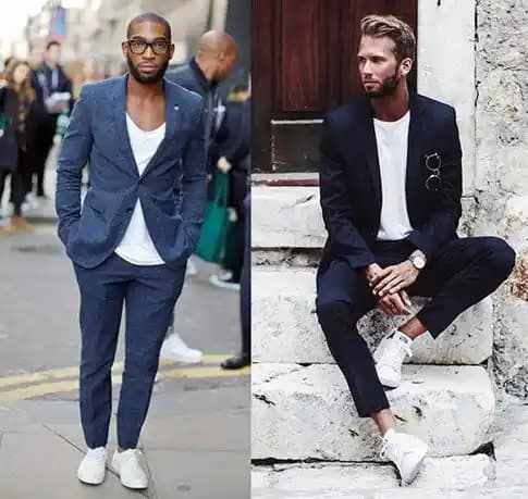 Beyaz Ayakkabı ve Takım Elbise Kombinasyonu: Modern Moda ve Stil Yaklaşımları